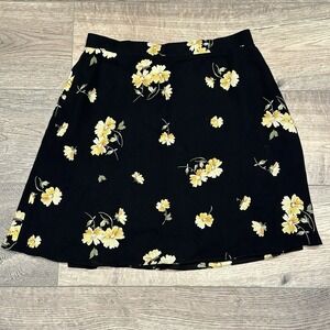 Floral 100% Silk Wrap Skirt Lined Bloomcore Old‎ Money Luxury Coquette Sheer